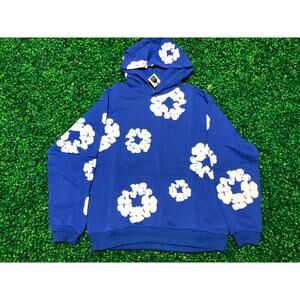 Denim Tears Blue/White Hoodie Size Medium